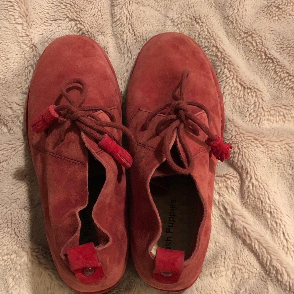 Rust Suede Ankle Boots Hush puppies never worn size 7 - Picture 3 of 9
